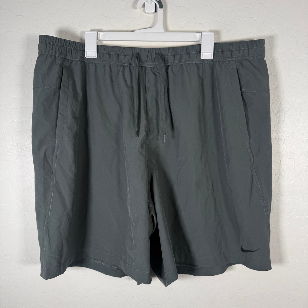 Nike Training Shorts Mens 2XL-Tall Gray Dri-FIT 7 Inch DV9857-068 Activewear Gym